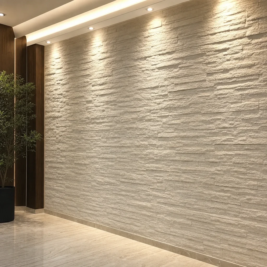 ماذا تشمل خدمة بديل الحجر جدة؟ — تطبيق بديل الحجر على جدار داخلي أو واجهة داخلية