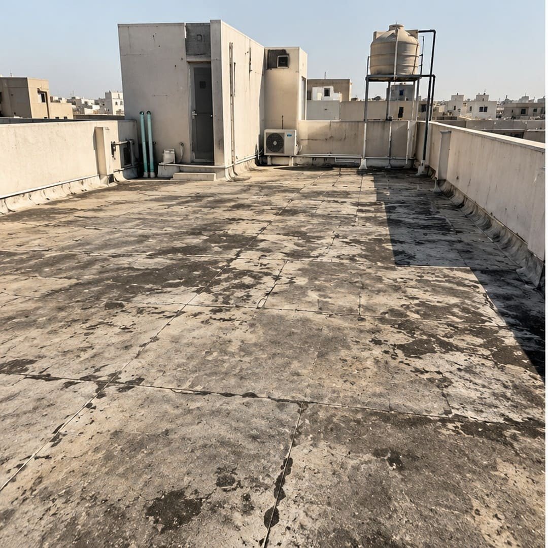 الموقع قبل تنفيذ أعمال العزل في جدة