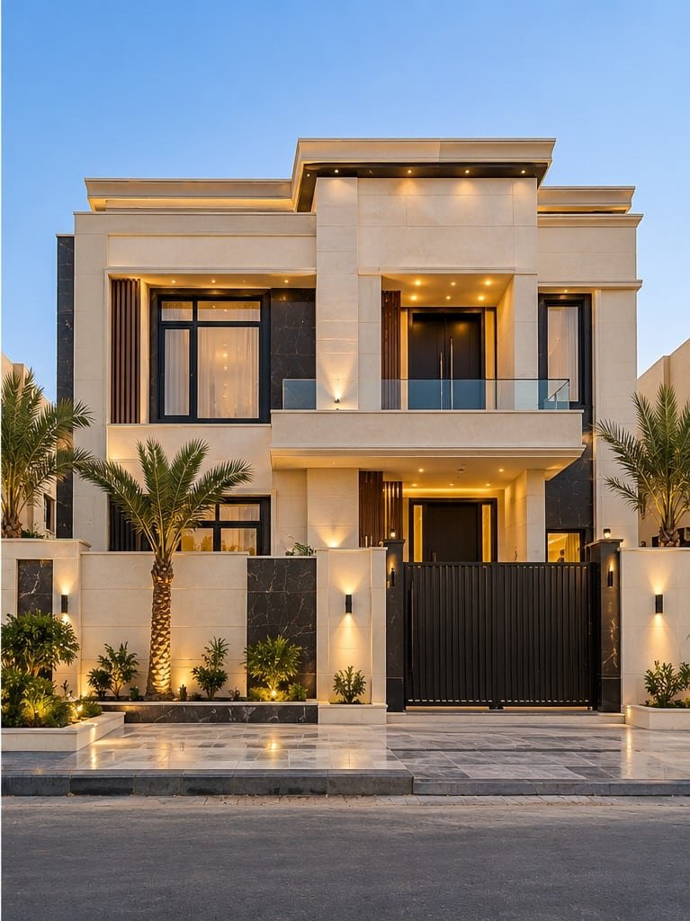 المساحة بعد أعمال المقاولات والترميم والتشطيب في جدة