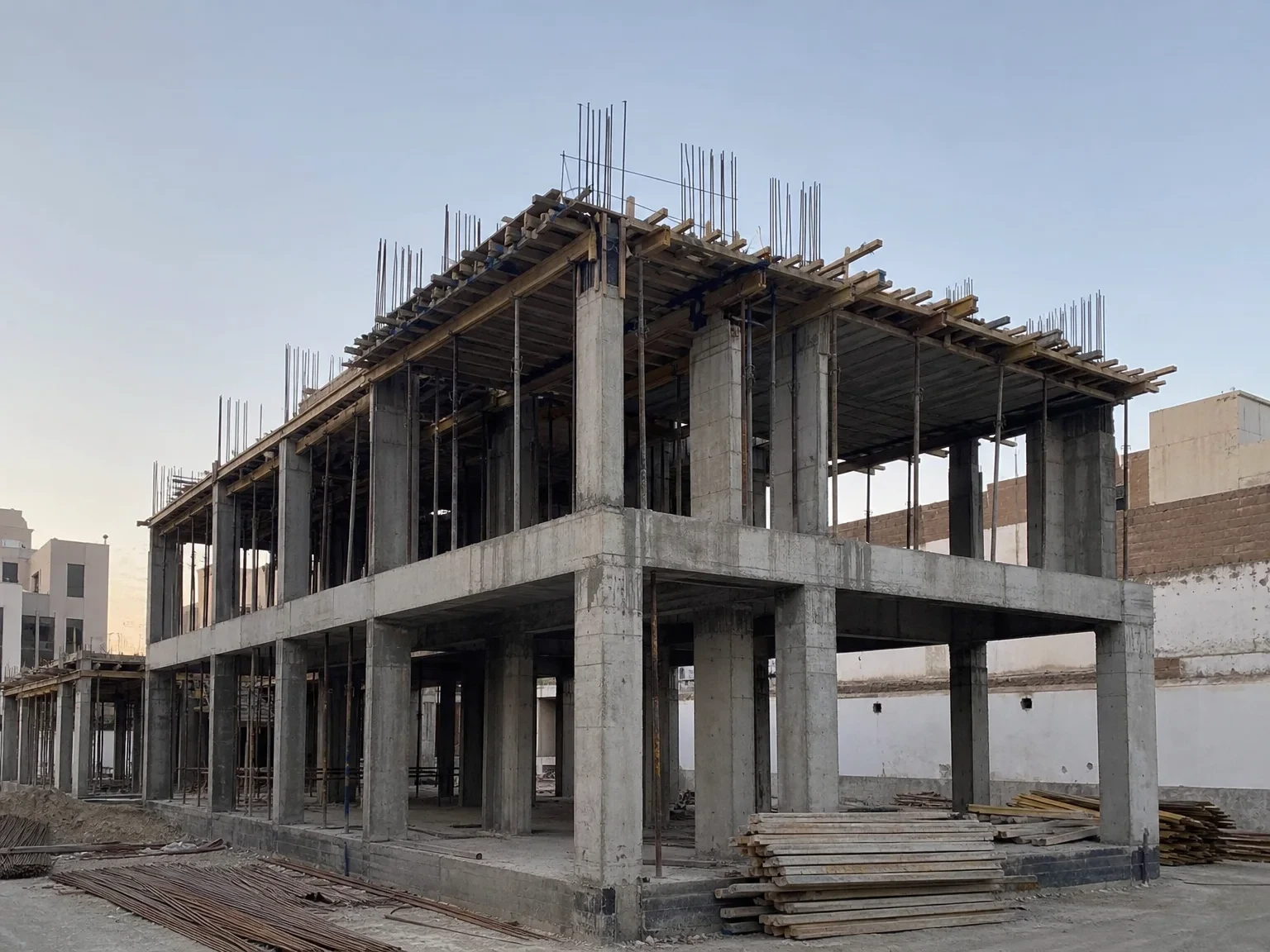مقاول عظم جدة — هيكل خرساني سعودي تحت التنفيذ